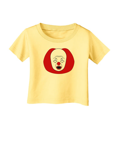 Scary Face Clown - Halloween Infant T-Shirt-Infant T-Shirt-TooLoud-Daffodil-Yellow-06-Months-Davson Sales