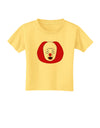 Scary Face Clown - Halloween Toddler T-Shirt-Toddler T-Shirt-TooLoud-Daffodil-Yellow-2T-Davson Sales