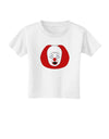 Scary Face Clown - Halloween Toddler T-Shirt-Toddler T-Shirt-TooLoud-White-2T-Davson Sales