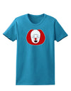 Scary Face Clown - Halloween Womens Dark T-Shirt-Womens T-Shirt-TooLoud-Turquoise-X-Small-Davson Sales