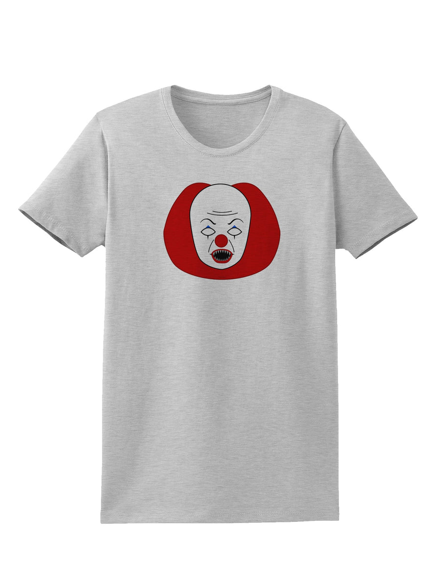 Scary Face Clown - Halloween Womens T-Shirt-Womens T-Shirt-TooLoud-White-X-Small-Davson Sales