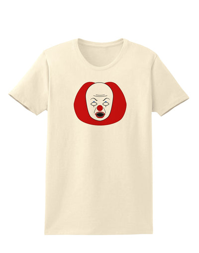 Scary Face Clown - Halloween Womens T-Shirt-Womens T-Shirt-TooLoud-Natural-X-Small-Davson Sales