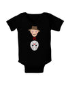 Scary Face Versus Scary Face - Halloween Baby Romper Bodysuit Dark-Baby Romper-TooLoud-Black-06-Months-Davson Sales