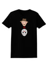 Scary Face Versus Scary Face - Halloween Womens Dark T-Shirt-Womens T-Shirt-TooLoud-Black-X-Small-Davson Sales