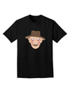 Scary Face With a Hat - Halloween Adult Dark T-Shirt-Mens T-Shirt-TooLoud-Black-Small-Davson Sales