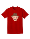 Scary Face With a Hat - Halloween Adult Dark T-Shirt-Mens T-Shirt-TooLoud-Red-Small-Davson Sales