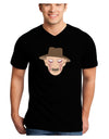 Scary Face With a Hat - Halloween Adult Dark V-Neck T-Shirt-Mens V-Neck T-Shirt-TooLoud-Black-Small-Davson Sales