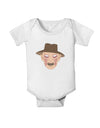 Scary Face With a Hat - Halloween Baby Romper Bodysuit-Baby Romper-TooLoud-White-06-Months-Davson Sales