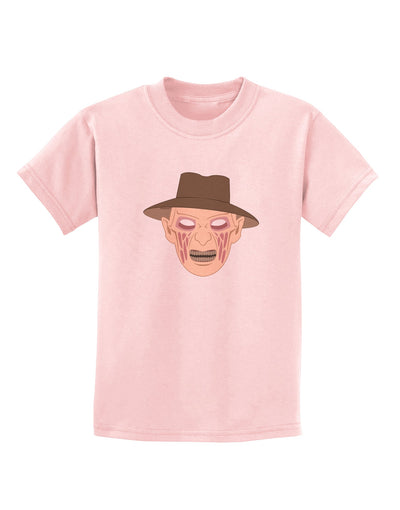 Scary Face With a Hat - Halloween Childrens T-Shirt-Childrens T-Shirt-TooLoud-PalePink-X-Small-Davson Sales