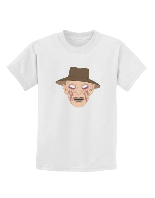 Scary Face With a Hat - Halloween Childrens T-Shirt-Childrens T-Shirt-TooLoud-White-X-Small-Davson Sales