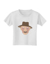 Scary Face With a Hat - Halloween Toddler T-Shirt-Toddler T-Shirt-TooLoud-White-2T-Davson Sales