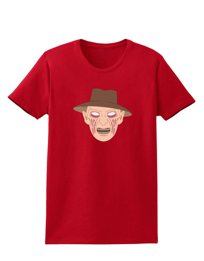 Scary Face With a Hat - Halloween Womens Dark T-Shirt-Womens T-Shirt-TooLoud-Red-X-Small-Davson Sales