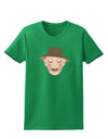 Scary Face With a Hat - Halloween Womens Dark T-Shirt-Womens T-Shirt-TooLoud-Kelly-Green-X-Small-Davson Sales