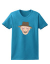 Scary Face With a Hat - Halloween Womens Dark T-Shirt-Womens T-Shirt-TooLoud-Turquoise-X-Small-Davson Sales