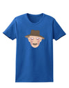 Scary Face With a Hat - Halloween Womens Dark T-Shirt-Womens T-Shirt-TooLoud-Royal-Blue-X-Small-Davson Sales