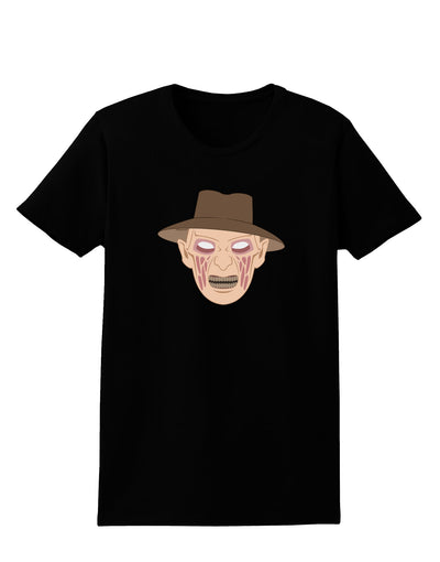 Scary Face With a Hat - Halloween Womens Dark T-Shirt-Womens T-Shirt-TooLoud-Black-X-Small-Davson Sales