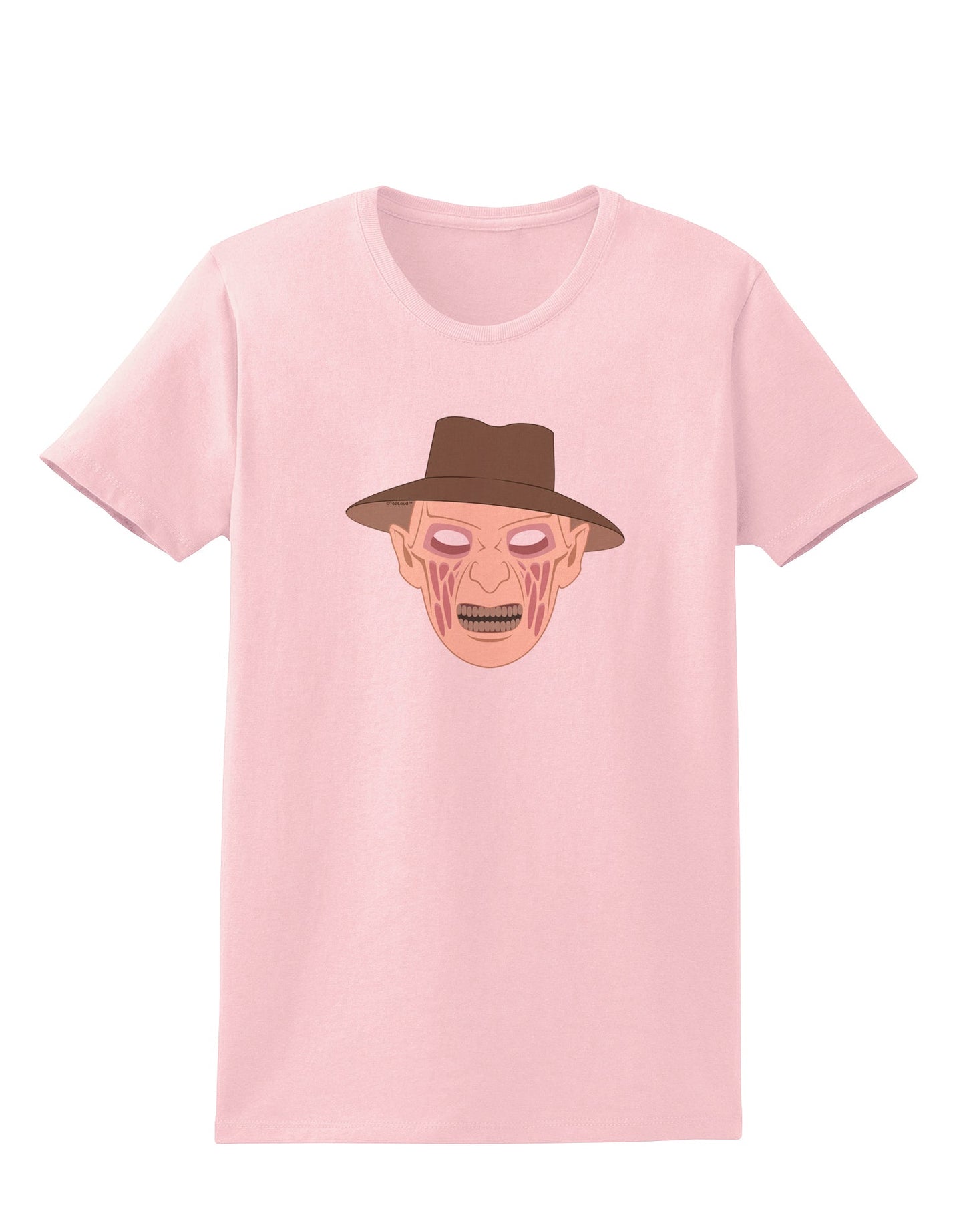 Scary Face With a Hat - Halloween Womens T-Shirt-Womens T-Shirt-TooLoud-PalePink-X-Small-Davson Sales