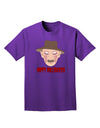 Scary Face With a Hat - Happy Halloween Adult Dark T-Shirt-Mens T-Shirt-TooLoud-Purple-Small-Davson Sales