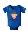 Scary Face With a Hat - Happy Halloween Baby Romper Bodysuit Dark-Baby Romper-TooLoud-Royal-Blue-06-Months-Davson Sales