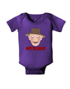 Scary Face With a Hat - Happy Halloween Baby Romper Bodysuit Dark-Baby Romper-TooLoud-Purple-06-Months-Davson Sales