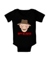 Scary Face With a Hat - Happy Halloween Baby Romper Bodysuit Dark-Baby Romper-TooLoud-Black-06-Months-Davson Sales