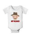 Scary Face With a Hat - Happy Halloween Baby Romper Bodysuit-Baby Romper-TooLoud-White-06-Months-Davson Sales