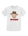 Scary Face With a Hat - Happy Halloween Childrens T-Shirt-Childrens T-Shirt-TooLoud-White-X-Small-Davson Sales