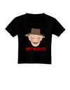 Scary Face With a Hat - Happy Halloween Toddler T-Shirt Dark-Toddler T-Shirt-TooLoud-Black-2T-Davson Sales