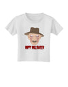 Scary Face With a Hat - Happy Halloween Toddler T-Shirt-Toddler T-Shirt-TooLoud-White-2T-Davson Sales