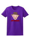 Scary Face With a Hat - Happy Halloween Womens Dark T-Shirt-Womens T-Shirt-TooLoud-Purple-X-Small-Davson Sales