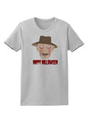 Scary Face With a Hat - Happy Halloween Womens T-Shirt-Womens T-Shirt-TooLoud-AshGray-X-Small-Davson Sales