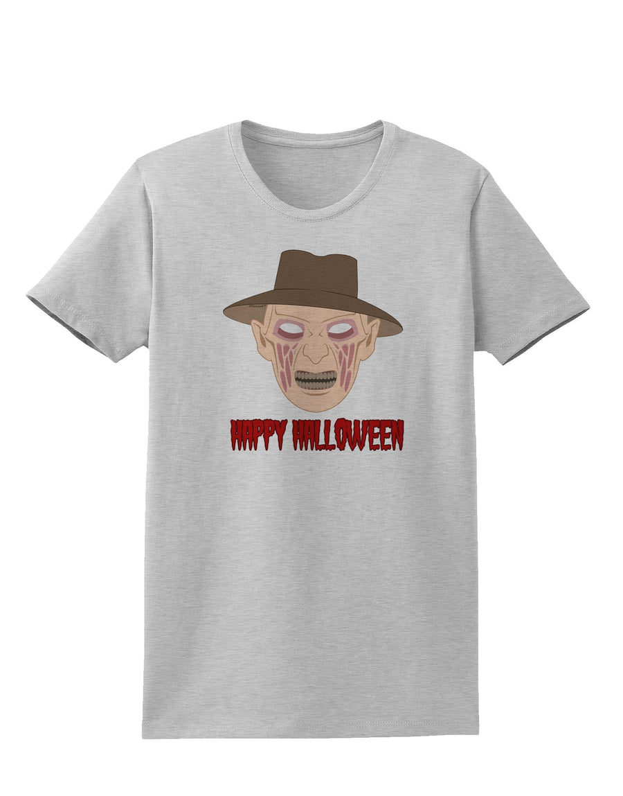 Scary Face With a Hat - Happy Halloween Womens T-Shirt-Womens T-Shirt-TooLoud-White-X-Small-Davson Sales