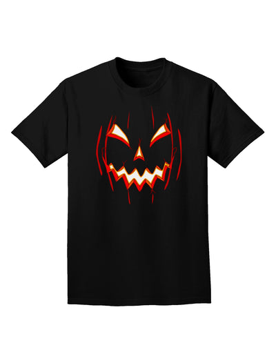 Scary Glow Evil Jack O Lantern Pumpkin Adult Dark T-Shirt-Mens T-Shirt-TooLoud-Black-Small-Davson Sales