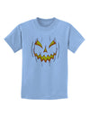 Scary Glow Evil Jack O Lantern Pumpkin Childrens T-Shirt-Childrens T-Shirt-TooLoud-Light-Blue-X-Small-Davson Sales