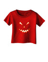 Scary Glow Evil Jack O Lantern Pumpkin Infant T-Shirt Dark-Infant T-Shirt-TooLoud-Red-06-Months-Davson Sales