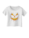 Scary Glow Evil Jack O Lantern Pumpkin Infant T-Shirt-Infant T-Shirt-TooLoud-White-06-Months-Davson Sales