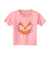 Scary Glow Evil Jack O Lantern Pumpkin Toddler T-Shirt-Toddler T-Shirt-TooLoud-Candy-Pink-2T-Davson Sales