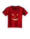 Scary Glow Evil Jack O Lantern Pumpkin Toddler T-Shirt Dark-Toddler T-Shirt-TooLoud-Red-2T-Davson Sales