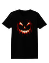 Scary Glow Evil Jack O Lantern Pumpkin Womens Dark T-Shirt-TooLoud-Black-X-Small-Davson Sales