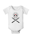 Scary Mask With Machete - Halloween Baby Romper Bodysuit-Baby Romper-TooLoud-White-06-Months-Davson Sales