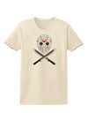 Scary Mask With Machete - Halloween Womens T-Shirt-Womens T-Shirt-TooLoud-Natural-X-Small-Davson Sales