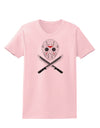 Scary Mask With Machete - Halloween Womens T-Shirt-Womens T-Shirt-TooLoud-PalePink-X-Small-Davson Sales