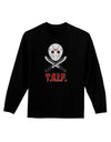 Scary Mask With Machete - TGIF Adult Long Sleeve Dark T-Shirt-TooLoud-Black-Small-Davson Sales