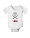 Scary Mask With Machete - TGIF Baby Romper Bodysuit-Baby Romper-TooLoud-White-06-Months-Davson Sales