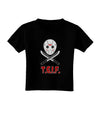 Scary Mask With Machete - TGIF Toddler T-Shirt Dark-Toddler T-Shirt-TooLoud-Black-06-Months-Davson Sales