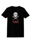 Scary Mask With Machete - TGIF Womens Dark T-Shirt-Womens T-Shirt-TooLoud-Black-X-Small-Davson Sales