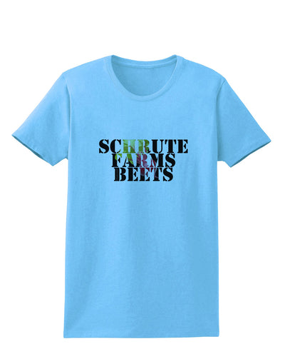 Schrute Farms Beets Womens T-Shirt by TooLoud-TooLoud-Aquatic-Blue-X-Small-Davson Sales