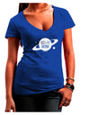 Sci-Fi Mom - Mother's Day Design Juniors V-Neck Dark T-Shirt-Womens V-Neck T-Shirts-TooLoud-Royal-Blue-Juniors Fitted Small-Davson Sales