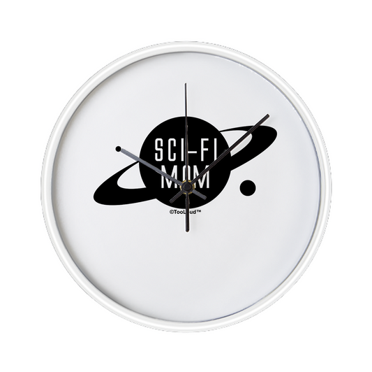 Sci-Fi Mom – Mother's Day Design 10" Round Wall Clock by TOOLOUD