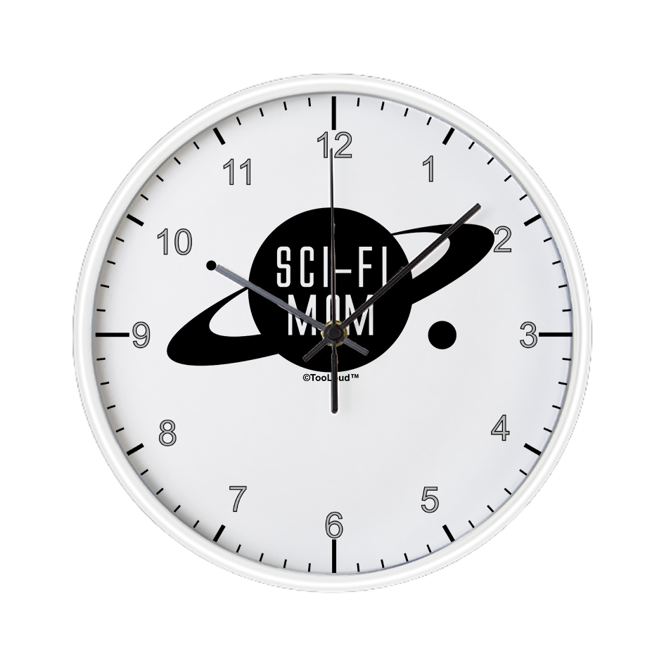 Sci-Fi Mom – Mother's Day Design 10" Round Wall Clock by TOOLOUD